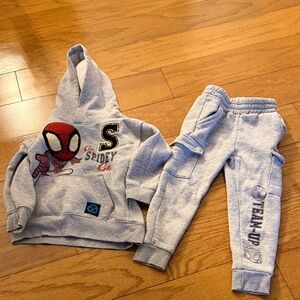 Marvel Gray Spiderman Kids Matching Set
